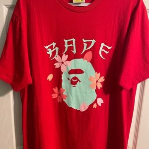 Hard to find Bape cherry blossom Sakura tee. VNDS. Worn once!  XL